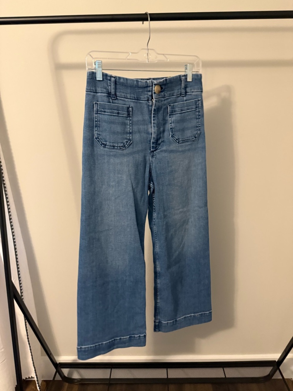 Anthropologie Light Blue Wide-Leg Jeans